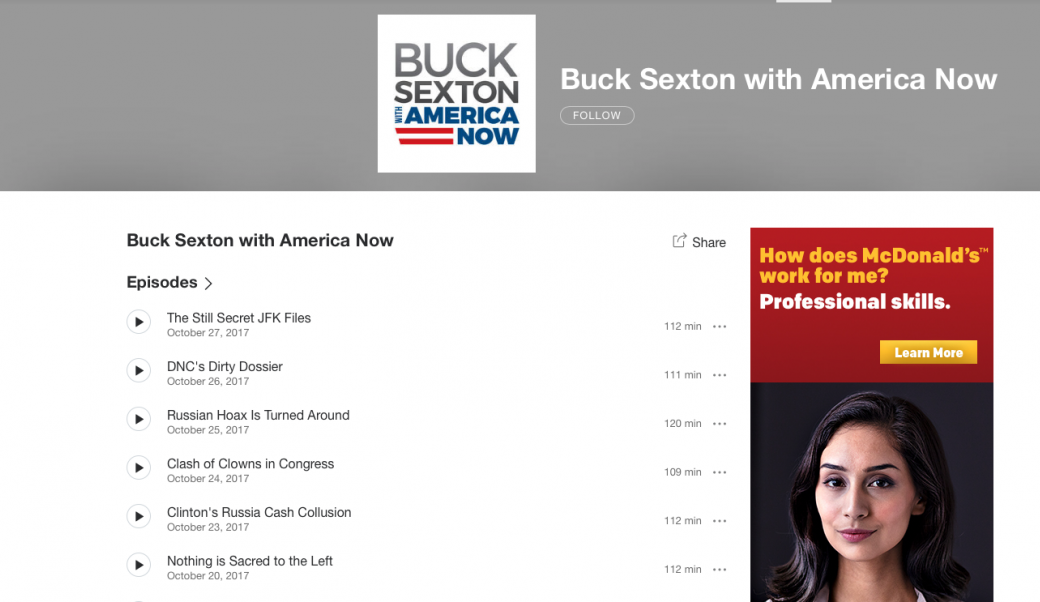Buck Sexton show