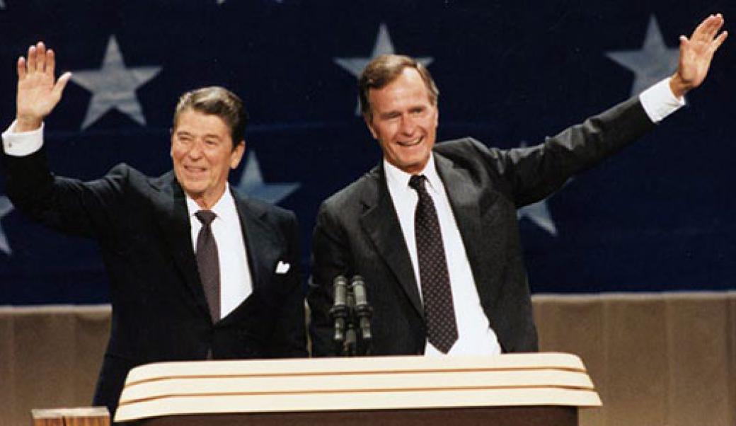 Ronald Reagan and George H.W. Bush