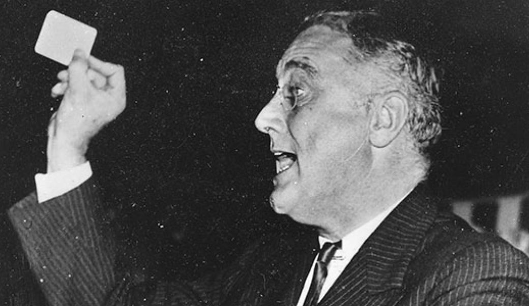 Roosevelt talking